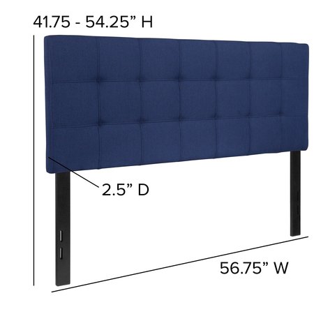 Flash Furniture Full Bedford, Headboard, Navy Fabric HG-HB1704-F-N-GG